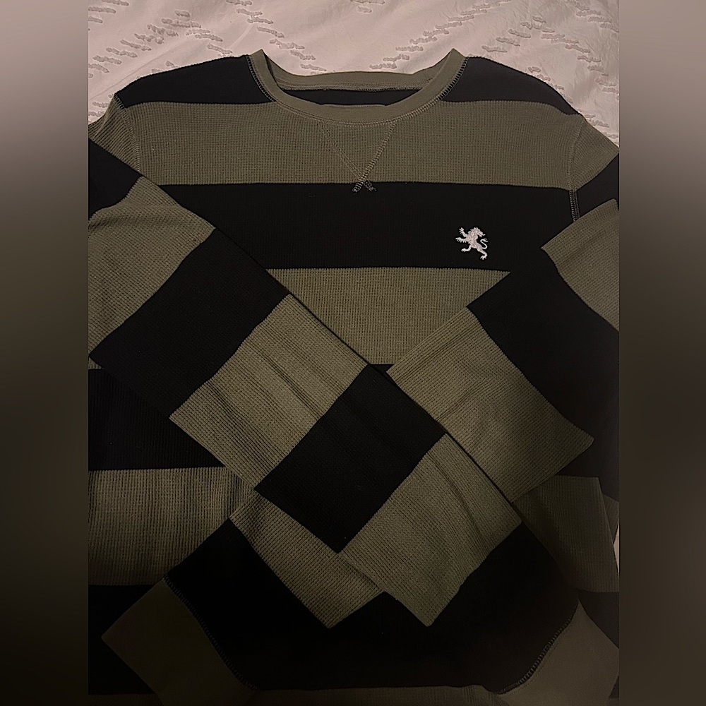 Mens Waffle crewneck sweater